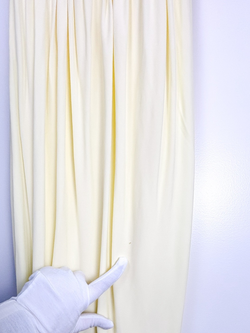 Helsa Lemon Yellow Amphora One Shoulder Ruched Draped Maxi Dress Size XS NWT - Picture 9 of 12